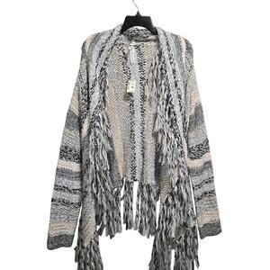 Brand New Bethany Mota Special Edition Bohemian Sweater Fringe Cardigan Size XL